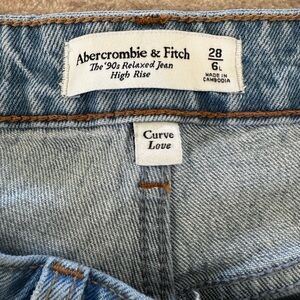Abercrombie & Fitch Light Blue Curve Love Jeans
